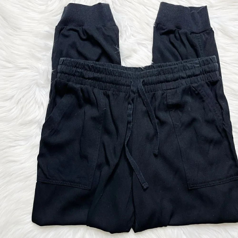 Splendid Lightweight Casual Joggers Black Size Small